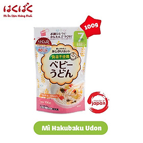 Mỳ ăn dặm Baby Udon HakuBaku 100g (Dành cho bé từ 7 tháng)