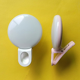 Mua Đèn Led tròn kẹp điện thoại hỗ trợ chụp selfie cực đẹp - phụ kiện đẹp cho điện thoại của bạn - Hàng Nhập Khẩu