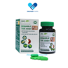 Viên uống Dogarlic Trà Xanh Plus lọ 100 viên - Giảm Cholesterol, hỗ trợ giảm mỡ thừa