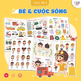 Đồ Chơi Giáo Dục Bảng Gấp Thông Thái Cho Bé Học Song Ngữ Anh Việt – Lalala Baby