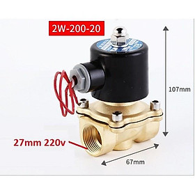 Van điện từ phi 21, phi 27,phi 34 thường đóng 220V, van thoát nước, van nước điều khiển bằng điện