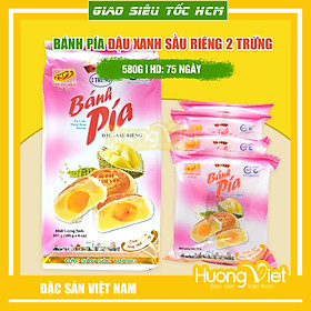 Bánh pía 2 trứng đậu xanh sầu riêng Tân Huê Viên 570g