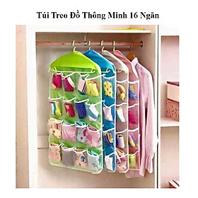 Mua Túi treo đồ lót  vật dụng đa năng 16 ngăn (Giao màu ngẫu nhiên)