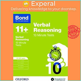 Sách - Bond 11+: Verbal Reasoning: 10 Minute Tests : 11+-12+ years by Frances Down (UK edition, paperback)