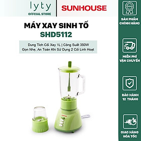 MÁY XAY SINH TỐ SUNHOUSE SHD5112 Xanh - Hàng Chính Hãng - Bảo Hành 12 Tháng Toàn Quốc