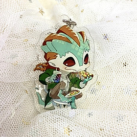  Móc khóa Identity V Nhân cách thứ năm ver ăn bánh in hình anime chibi (Mica trong acrylic)