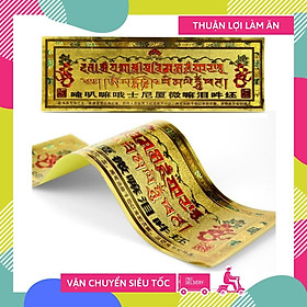 Mua Dán cửa Chủng Tự Kalachakra Văn Thù Cửu Cung Bát Quái Phù phật giáo Mật Tông - 10x30cm