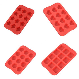 4x Silicone Fondant Mold Cake Decorating Chocolate Sugarcraft Bake Mould