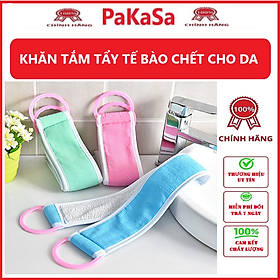 Khăn Tắm Tẩy Tế Bào Chết Cho Da PaKaSa- Hàng chính hãng ( Giao màu ngẫu nhiên)