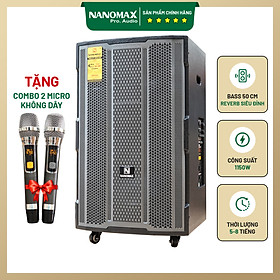 Mua Loa Kéo Công Suất Lớn Nanomax SK-18F5 Bass 5 Tấc 50cm Công Suất 1150w Karaoke Bluetooth Lưới Xám Siêu Công Nghệ 2022 Hàng Chính Hãng