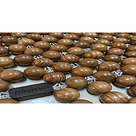 Chiếu Hạt Gỗ Hương Mộc Cao Cấp - Kích Thước 1,2mx1,9m hạt 1.8cm ( video , hình thật )