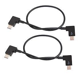 2x USB Type C Extension Cable 90 Degree USB-C Male to USB-C Male Adapter