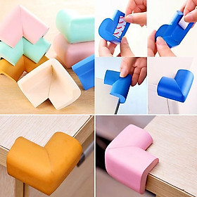 Combo 08 Miếng Bọt Biển Bọc Cạnh Góc Bàn PaKaSa - Giao màu ngẫu nhiên