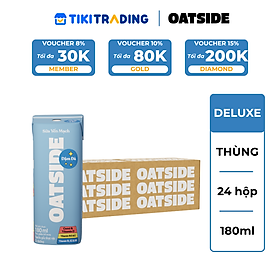 Thùng 24 hộp Sữa yến mạch OATSIDE vị Đậm Đà Deluxe 180ML