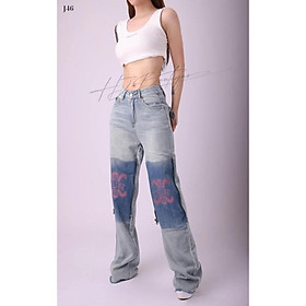 Quần Jeans 2 tông màu phá cách - J46 - Xanh Jeans, Xanh Jeans