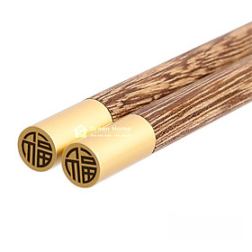 Mua Đũa Gỗ Jinfu Và Đàn Hương Đỏ Cao Cấp - Đũa Gỗ Cánh Gà Mạ Vàng Chất Lượng Cao - Comboo 5 Đôi Và 10 Đôi