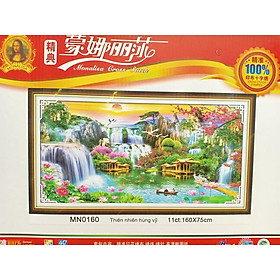 Tranh thêu chữ thập Thiên nhiên hùng vĩ 200x90cm
