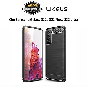 Ốp lưng chống sốc vân kim loại cho Samsung Galaxy S22 / S22 Plus / S22 Ultra hiệu Likgus (bảo vệ toàn diện, chống va đập) - hàng nhập khẩu