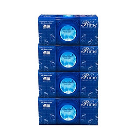 COMBO 4 GÓI GIẤY ĂN RÚT ĐA NĂNG PRIME MÀNG XANH 260 TỜ KHỔ GIẤY 20X20cm