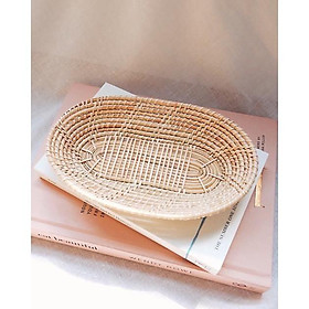 Mua Khay mây đan thưa đựng đồ ăn đĩa mây thủ công hàng xuất khẩu.Là đồ trang trí decor bàn ăn