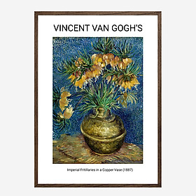 Tranh trang trí treo tường khung kính gỗ sồi cao cấp danh hoạ Vincent van Gogh 54×74 cm 