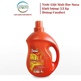 Nước giặt xả 2 trong 1 hương nước hoa Sona Comfort 3.2kg SONAMART lưu