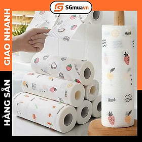 Mua Combo 5 cuộn khăn lau bếp đa năng siêu dai siêu thấm
