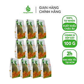 Combo 10 hộp Mít sấy dẻo Nonglamfood 100g | Healthy Snack | Ăn vặt văn phòng | Trái cây sấy dẻo