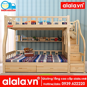 Mua Giường Tầng ALALA trên 1m4x2m  dưới 1m6x2m - Thương hiệu alala.vn - ALALA103