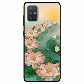 Ốp lưng in cho Samsung A51 Mẫu Bảy Đóa Sen