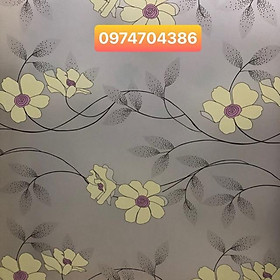 Mua 3m Giấy dán kính hoa vàng khổ 90cm