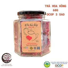 [ OCOP 3 SAO - Đặc Sản Vùng Miền ] Trà Hoa Hồng Phúc An 60gr , giúp giảm căng thẳng, bí quyết khỏe đẹp của các quý cô - Phúc An House