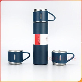 Mua Bình Giữ Nhiệt 500ml Full Hộp Cao Cấp Kèm 2 Cốc Inox Có Quai  Làm Bộ Qùa Tặng Sang Trọng  giữ lạnh 24h - NÂU