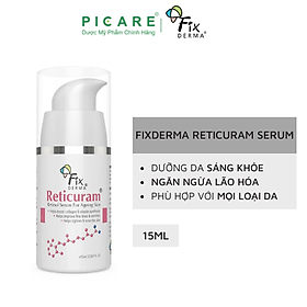 Tinh Chất Ngăn Ngừa Lão Hóa, Phù Hợp Cho Da Nhạy Cảm Fixderma Reticuram Serum 15ml