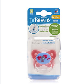 Ty ngậm đơn Prevent chỉnh nha, chống vẩu Dr.Brown's ( 6-18m )