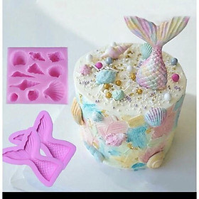 Mua Khuôn silicon 3D đuôi cá  sinh vật biển