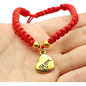Women Braided Rope Bracelet With Pendant Fashion Jewelry Accessories Gifts