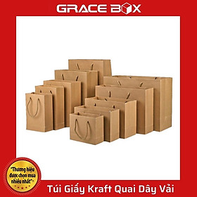 Mua Túi Giấy Kraft Nâu - Quai Dây Vải Chắc Chắn