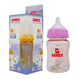 Bình sữa Nhựa PPSU PLUS Berex cổ rộng, chống đầy hơi cho bé từ (180ml)- không Quai màu ngẫu nhiền