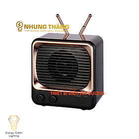 Loa Blutooth Mini DW02 - Phong Cách Retro - 4 Màu Thanh Lịch - Công Nghệ Bluetooth 5.0 - Tích Hợp Đài FM - Có Video