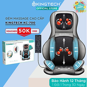 Đệm, Ghế Massage Cao Cấp KingTech KC-700 - Máy Mát Xa Lưng, Cổ Vai Gáy Chế Độ 3D Chuyên Sâu, Kết Hợp Tính Năng Nhiệt, Túi Khí - Hàng Chính Hãng