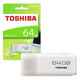 USB 64GB TOSHIBA U202 (Trắng) - Hàng chính hãng