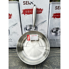 Mua Chảo inox nguyên khối Chảo chống dính đáy từ 22  24  26cm SEKA Nhật Bản đun được mọi loại bếp
