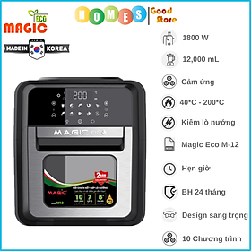 Mua Nồi Chiên Không Dầu Kiêm Nướng MAGIC ECO M-12 10 Chương Chình Nấu Dung Tích 12L Công Suất 1800W - Hàng Chính Hãng