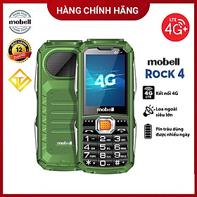 Điện thoại Mobell Rock 4 4G , Pin 3250mah , Loa Siêu lớn - Hàng chính hãng