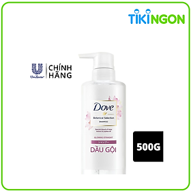 Dầu Gội Dove Giúp Tóc Bóng Mượt Hoa Sen & Dầu Jojoba Botanical Selection