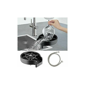 Máy giặt Verre 8-4,5 inch Kính kim loại Bồn rửa bằng cách tự động rửa sạch kính rửa kính với các phụ kiện bằng thép không gỉ sạch sẽ nhanh