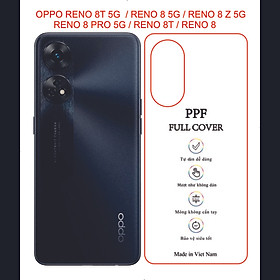 Miếng Dán dẻo PPF mặt lưng trong suốt dành cho OPPO Reno 8T 5G / Reno 8T / Reno 8z 5G / Reno 8