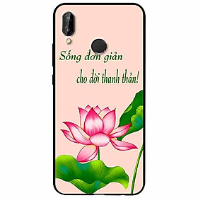 Ốp lưng in cho Huawei Nova 3i Mẫu Sống Đơn Giản