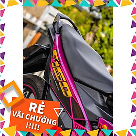 Tem Rời Raider FI Mẫu Chữ Satria F150 Hồng Đen Vàng 